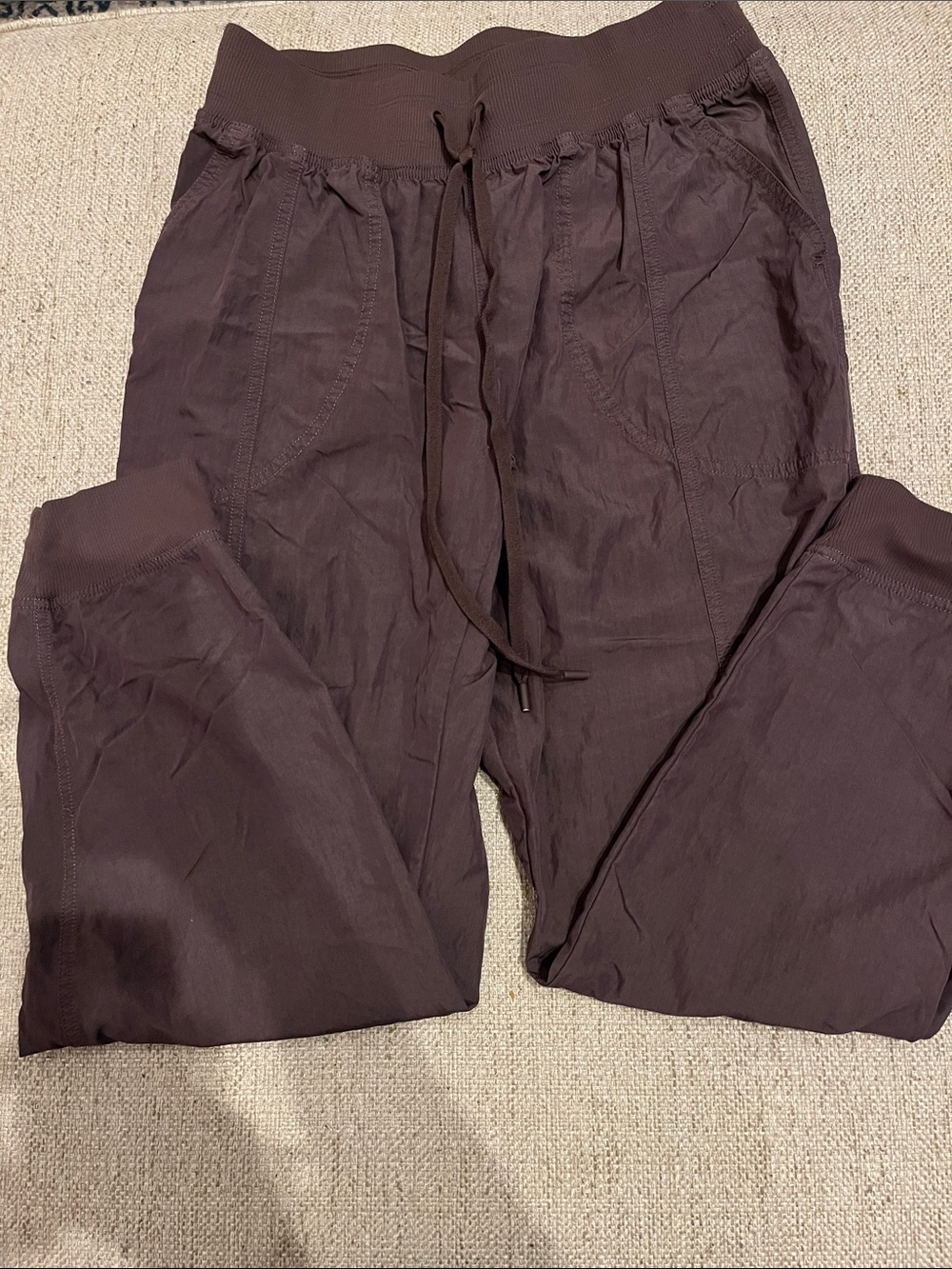 Calla Joggers in Chocolate Brown with Drawstring M